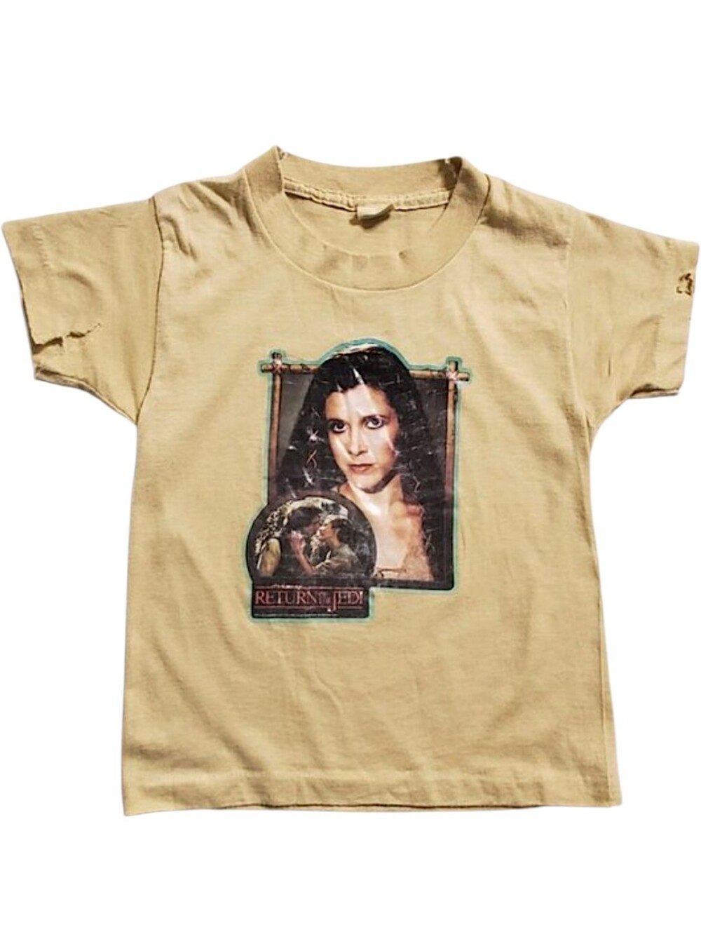 Vintage 1980s Star Wars Return of the Jedi T-Shirt Screen Stars Kids Size 7 USA